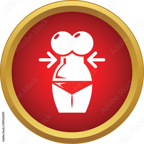 Woman seeing waist reduction from diet, fitness, and health efforts