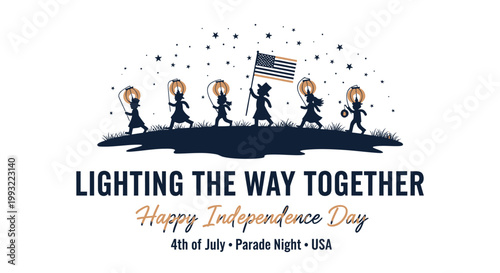 Independence Day, 4th of July, Patriotic Vector, USA Celebration, American Flag