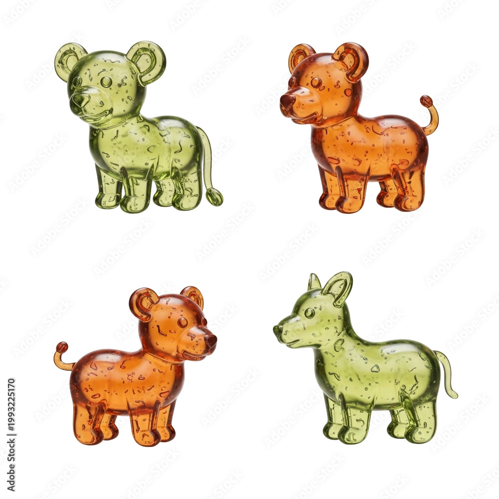 Fototapeta premium Cute Hand Drawn Animal Set Illustration