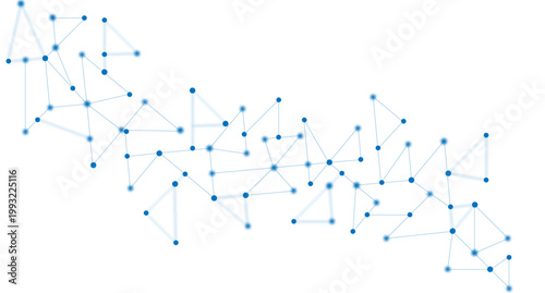 Artificial Intelligence Network Structure  complex network grid with interconnected nodes and Data Visualization Network Mesh Polygon Lines Technology Background.