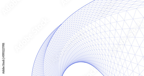 abstract architecture arch 3d illustration	
