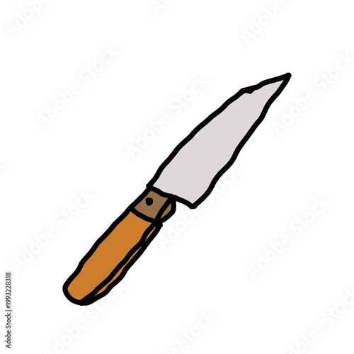 PNG knife isolated on white
