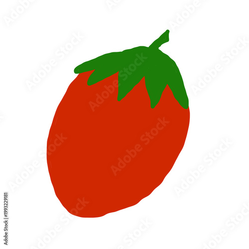 vector illustration of a strawberry