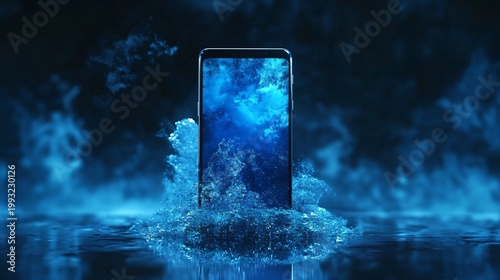 Water Splashing Inside A Smartphone