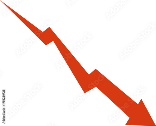 Red Arrow Downward Trend
