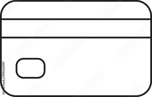 Credit Card Outline Icon