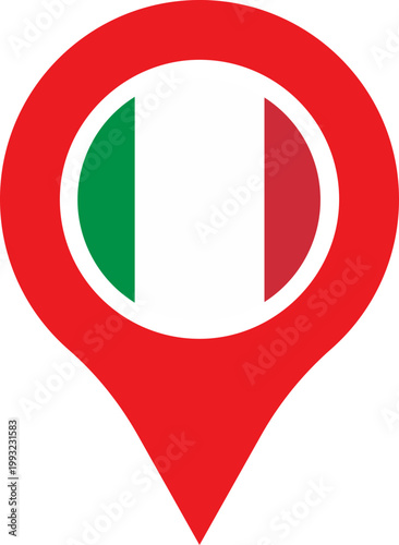 Italy Location Pin