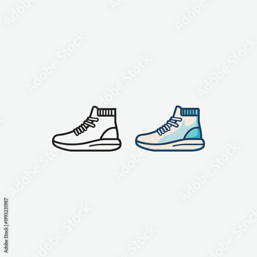 Shoes icon for logo template