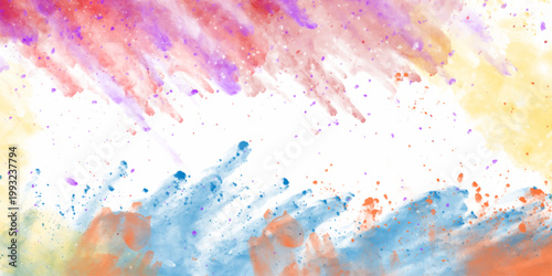 Abstract watercolor background with space Hand drawn realistic abstract watercolor painting grunge texture. Bright watercolor abstract background for your design. Watercolor grunge Brush stroked ...