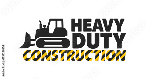 Heavy duty construction bulldozer machine.