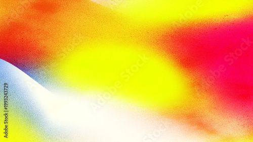 Vibrant grainy gradient background with abstract yellow and pink hues, colorful airbrush texture wallpaper, soft blurred light effect for creative design