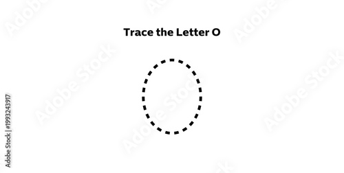Trace the Letter O for preschool kids.