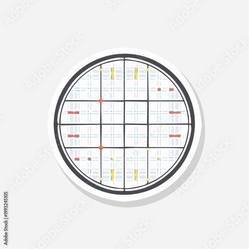 Petri Dish with Grid and Samples