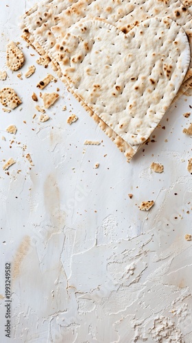 A Crumbled Heart of Matzah Bread