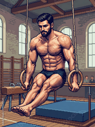 Pixel Art Gym Workout