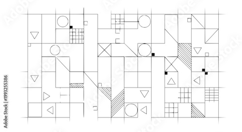 Minimal abstract line art seamless pattern vector background for banners websites branding and creative design