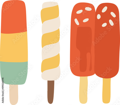 ice cream on a white background