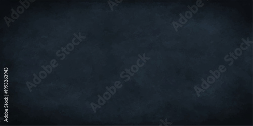 Blank dark blue chalkboard with a rough grunge texture and vintage old paper pattern for a dark wall backdrop design surface