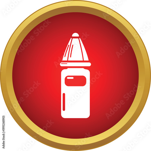 Nasal drops bottle icon representing medicine for health and recovery