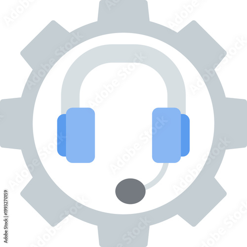 Call Center Icon Vector Element