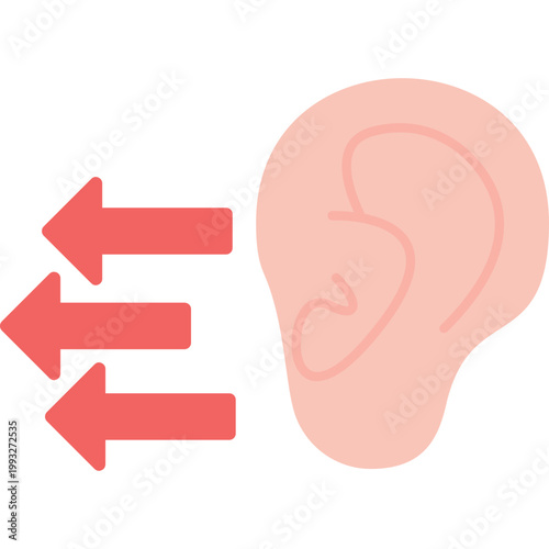 Ear Icon Vector Element