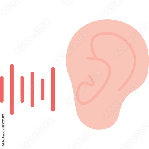 Ear Icon Vector Element