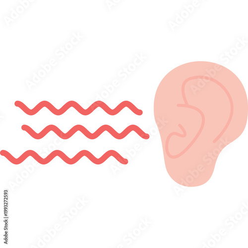 Ear Icon Vector Element