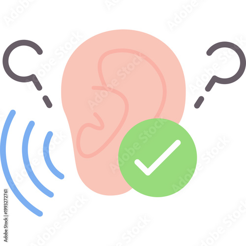 Ear Icon Vector Element