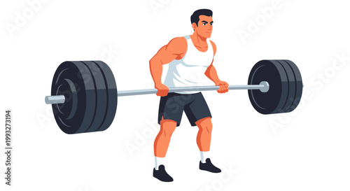 Fitness, weightlifting, workout, exercise, man lifting weights, barbell, gym, training