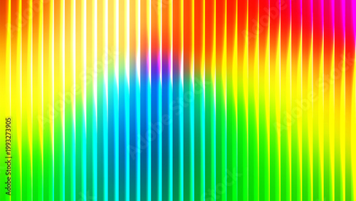 Rainbow vertical stripes with luminous gradient effect