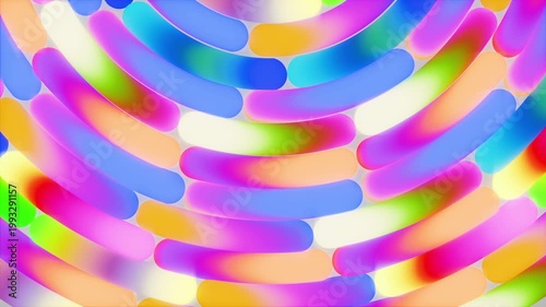 Sfondo animato arcobaleno con colori flou, loop infinito