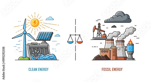 Renewable Energy Versus Fossil Fuels.