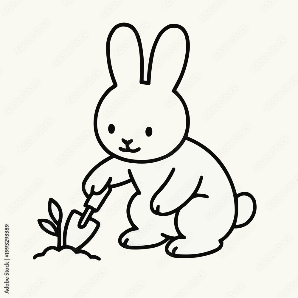 Obraz premium rabbit with carrot