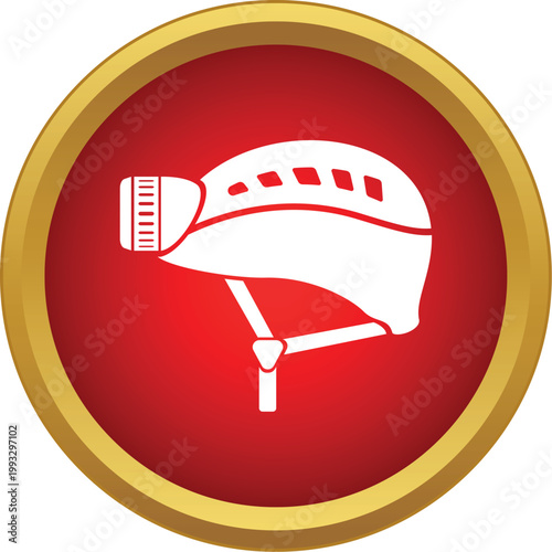 Climbing helmet with attached headlamp providing essential safety and visibility