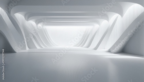 abstract white interior