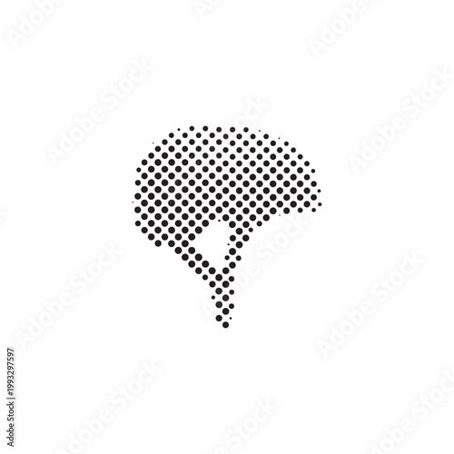 Classic bicycle helmet halftone vector illustration