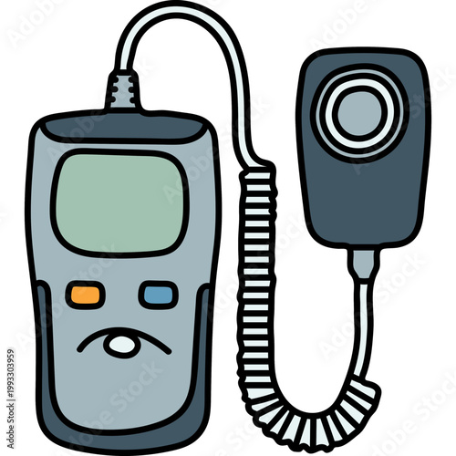 Slika na platnu Digital Light Meter Illustration