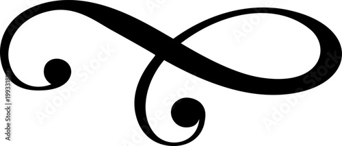 Vintage vector divider scroll ornament separating content with a delicate swash. Classic design element for text, pages, or general decoration