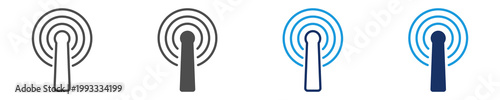 wireless icon set with multi concept