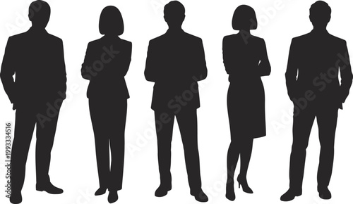 Multiple black ostrich silhouettes displayed in various walking and standing postures