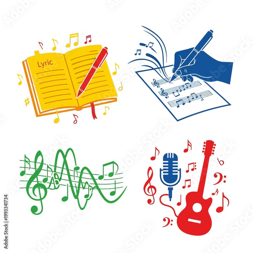 Creative Process: Music Composition, Songwriting, and Performance Icons