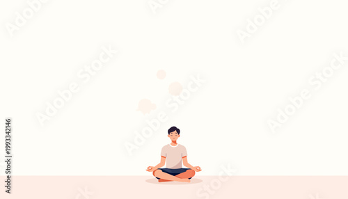 Soft light frames a meditative figure