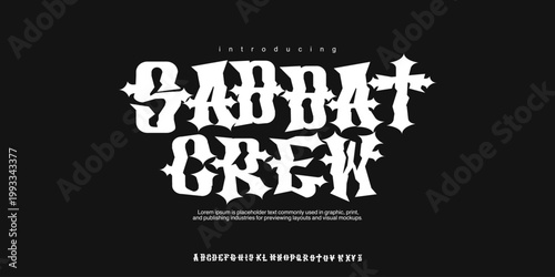 Photos Sabbat Crew: A bold modern blackletter