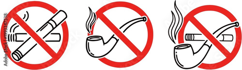 No smoking vaping signs