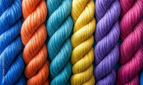 Colorful Yarn Skeins - Vibrant Fiber Arts Supplies