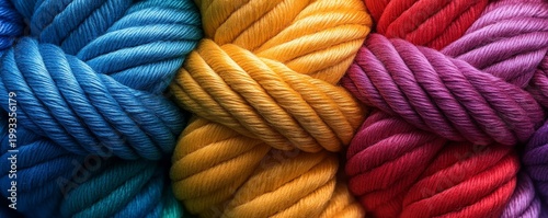 Vibrant Chunky Yarn Collection in a Rainbow of Colors