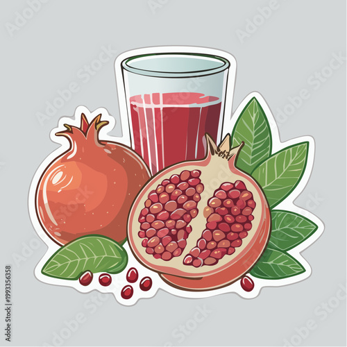 Pomegranate Juice and Fruits
