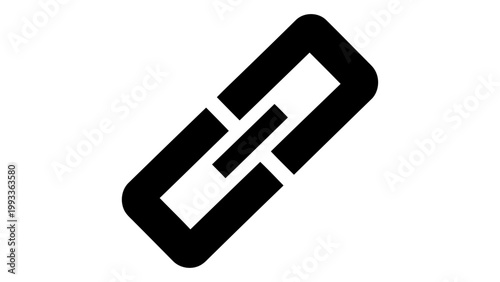 Link icon chain link symbol connection sign vector illustration isolated on white background