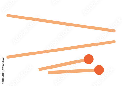 chopsticks icon over white background. colorful design. vector illustration