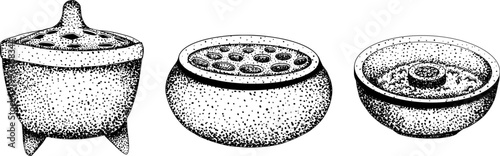 Hand drawn illustration set in a dark plague doctor theme, medieval medicine, anatomy, and occult aesthetics. Vintage engraving style, suitable for gothic, historical, and dark